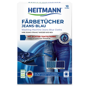 Салфетки для  джинсовых тканей с окрашивающим эффектом HEITMANN 10 штук