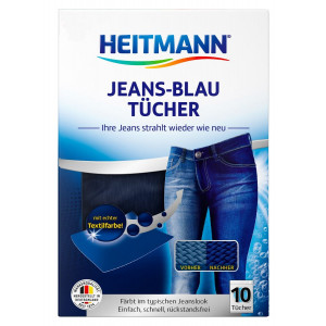 Салфетки для  джинсовых тканей с окрашивающим эффектом HEITMANN 10 штук